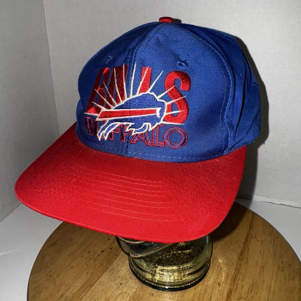 Vintage Buffalo Bills Snapback Hat Team NFL AJD Taiwan Green Underbill